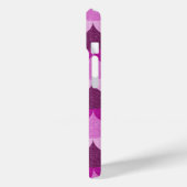 Pink und Lila Glittery Mermaid Scales Muster Case-Mate iPhone Hülle (Rückseite / Links)