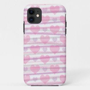 Pink und lila Herzklappen Case-Mate iPhone Hülle