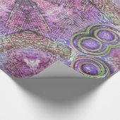 Pink und Lila Jewel Patternpapier Geschenkpapier (Ecke)