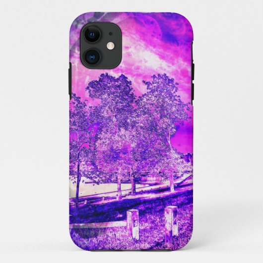 Pink und Lila ländliche Szene iPhone 5 Fall Case-Mate iPhone Hülle (Rückseite)