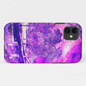 Pink und Lila ländliche Szene iPhone 5 Fall Case-Mate iPhone Hülle (Rückseite (Horizontal))