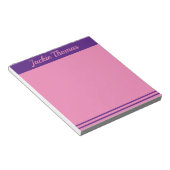 Pink und Lila Notepad Notizblock (angewinkelt)
