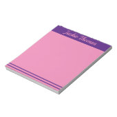 Pink und Lila Notepad Notizblock (Rotiert)