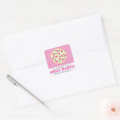 Pink und Lila Pizza Gastgeschenk Stickers (Umschlag)