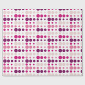 Pink und Lila Polka Dots Muster Geschenkpapier (Flach)