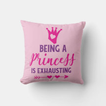 Pink und Lila Prinzessin zu sein ist anstrengend