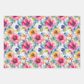 PINK UND LILA SPRINGFLÄCHEN GESCHENKPAPIER SET (Vorderseite 2)