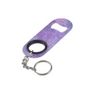 Pink und lila Strass-Bling Mini Flaschenöffner (Rückseite Schrägansicht)