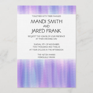 PINK UND LILA WASSERFÄLLE EINLADUNG