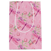 PINK UND LILA WASSERFARBSPRACHEN MITTLERE GESCHENKTÜTE (Vorderseite)