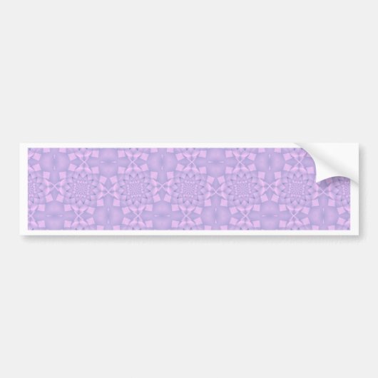 Pink und Lilac Muster Autoaufkleber (Vorne)