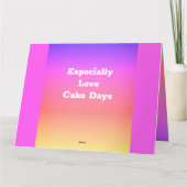 Pink und Mauve Girly Designer Karte (Rückseite)