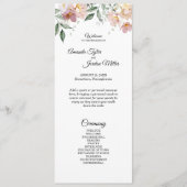 Pink und Mauve Vintag Floral Wedding Program Programm (Vorderseite)