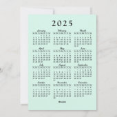 Pink und Mint Merry und Bright Pinguin Weihnachten (Rückseite)