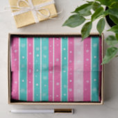 Pink und Minze Horizontal Strickte Schneeflocke Seidenpapier (Geschenk)