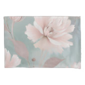 Pink und Minze Hütte an der Küste Kissenbezug (Vorderseite-Links)