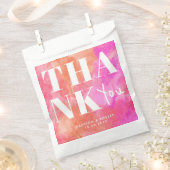 Pink und Orange Abstrakt Danke für Ihre Hochzeitsf Geschenktütchen (Ausgeschnitten)