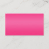 Pink und orange Blumenbehandlungen Platzkarte (Rückseite)