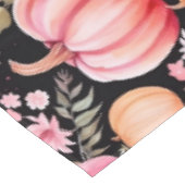 Pink und Orange Fall Pumpkin Tableclout Tischdecke (Schrägansicht)