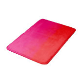 Pink- und Orange-Gradient Badematte (Schrägansicht)