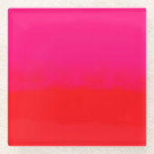 Pink- und Orange-Gradient Glasuntersetzer (Vorderseite)