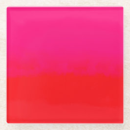 Pink- und Orange-Gradient Glasuntersetzer