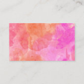 Pink und Orange Graduate Party Hinweiskarte (Rückseite)