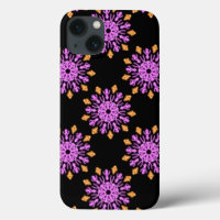Pink und orange Neon Blume Case-Mate iPhone Gehäus