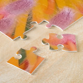 Pink und Orange Pincushion Proteaceae Puzzle (Seite)