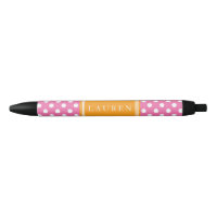 Pink und Orange Polka-Punktmuster