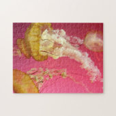 Pink und Orange Quallyfish Puzzle (Horizontal)