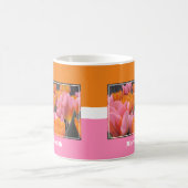 Pink und Orange Tulips Tasse (Mittel)