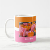 Pink und Orange Tulips Tasse (Links)