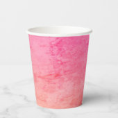 PINK UND ORANGE WATERCOLOR GHOST HALLOWEEN-PARTY PAPPBECHER (Rückseite)