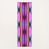 Pink und Orange Wave Muster Yogamatte (Vorderseite)