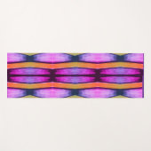 Pink und Orange Wave Muster Yogamatte (Vorderseite (Horizontal))