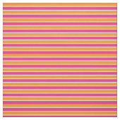 Pink-und Orangen-Streifen-Gewebe Stoff (Muster)