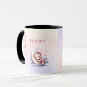 Pink und Pastel Thema Sweet Dreamy Baby Bear Tasse (Vorderseite Links)