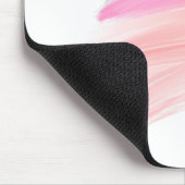 Pink und Peach Paint Smear Mousepad (Ecke)