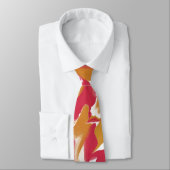 Pink und Peachy Necktie Krawatte (Gebunden)