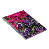 Pink und Pearl Blume - SpiralNotebook mit Bota Notizblock (Rechte Seite)
