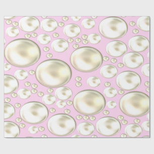 Pink und Pearls Umschlagpapier Geschenkpapier