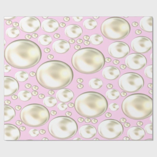 Pink und Pearls Umschlagpapier Geschenkpapier (Flach)