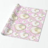 Pink und Pearls Umschlagpapier Geschenkpapier (Ungerollt)