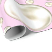 Pink und Pearls Umschlagpapier Geschenkpapier (Rolleneckpunkt)