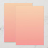 Pink und Pfirsichfarben Einladung (Vorne/Hinten)
