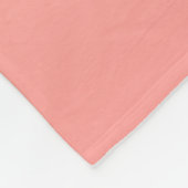 Pink und Pfirsichfarben Fleecedecke (Ecke)