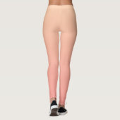 Pink und Pfirsichfarben Leggings (Rückseite)