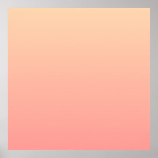 Pink und Pfirsichfarben Poster (Vorne)