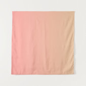 Pink und Pfirsichfarben Wandteppich (Vorderseite (Horizontal))